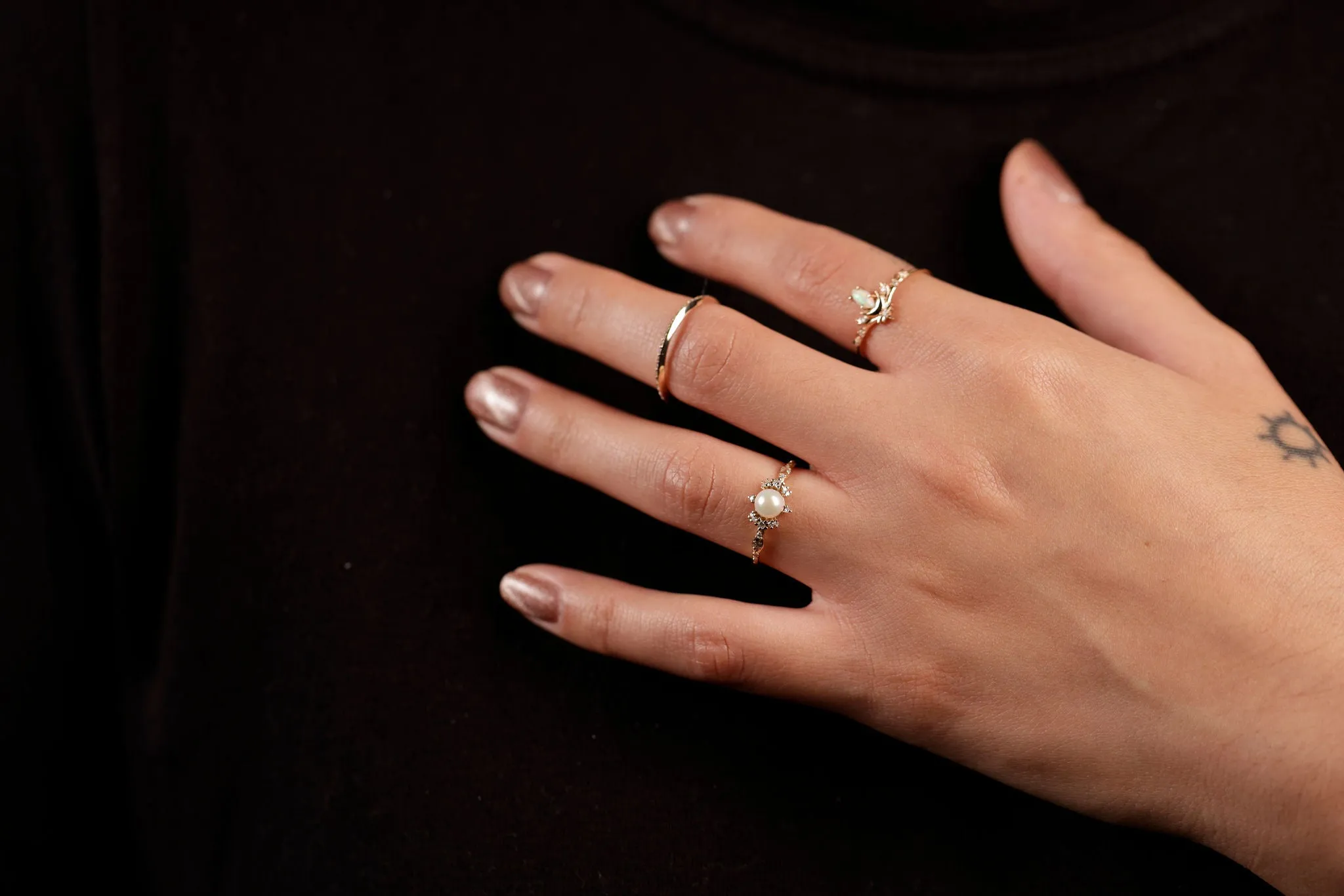14k Gold Luna Ring