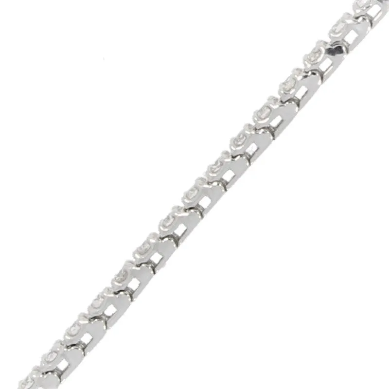 18ct White Gold 2.33cts Diamond Line Tennis Bracelet