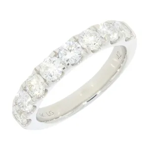 9ct White Gold 1.52cts Lab-Created Diamond Brilliant Cut Half Eternity Ring