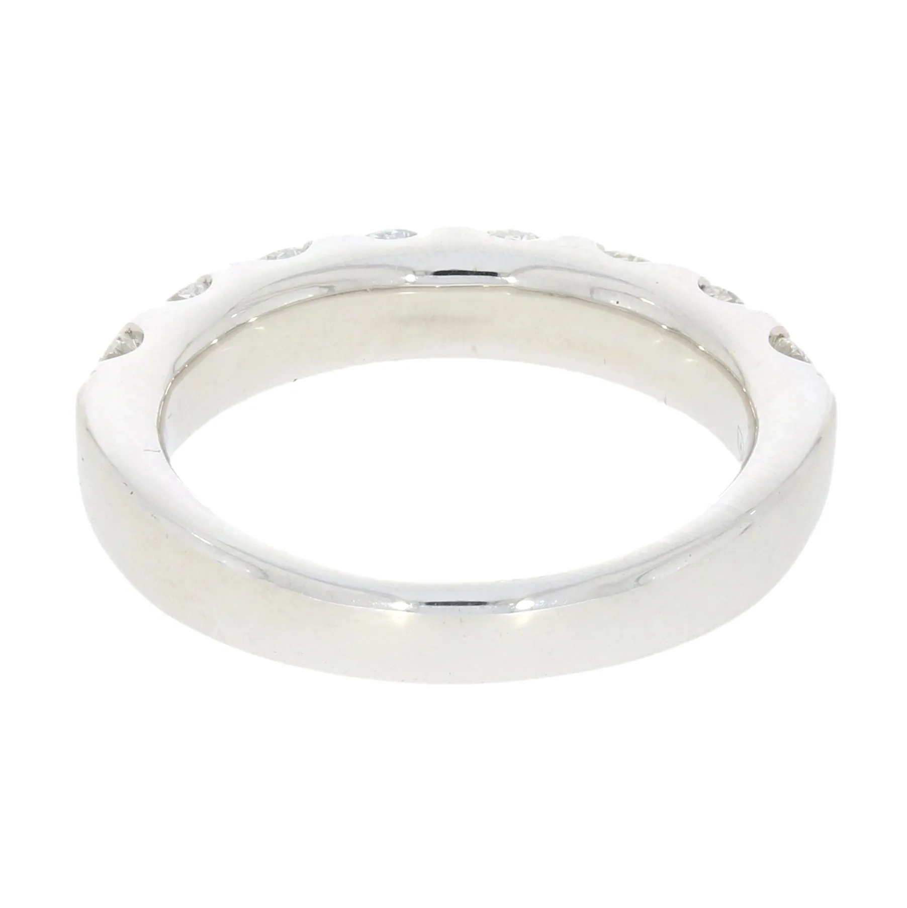 9ct White Gold 1.52cts Lab-Created Diamond Brilliant Cut Half Eternity Ring