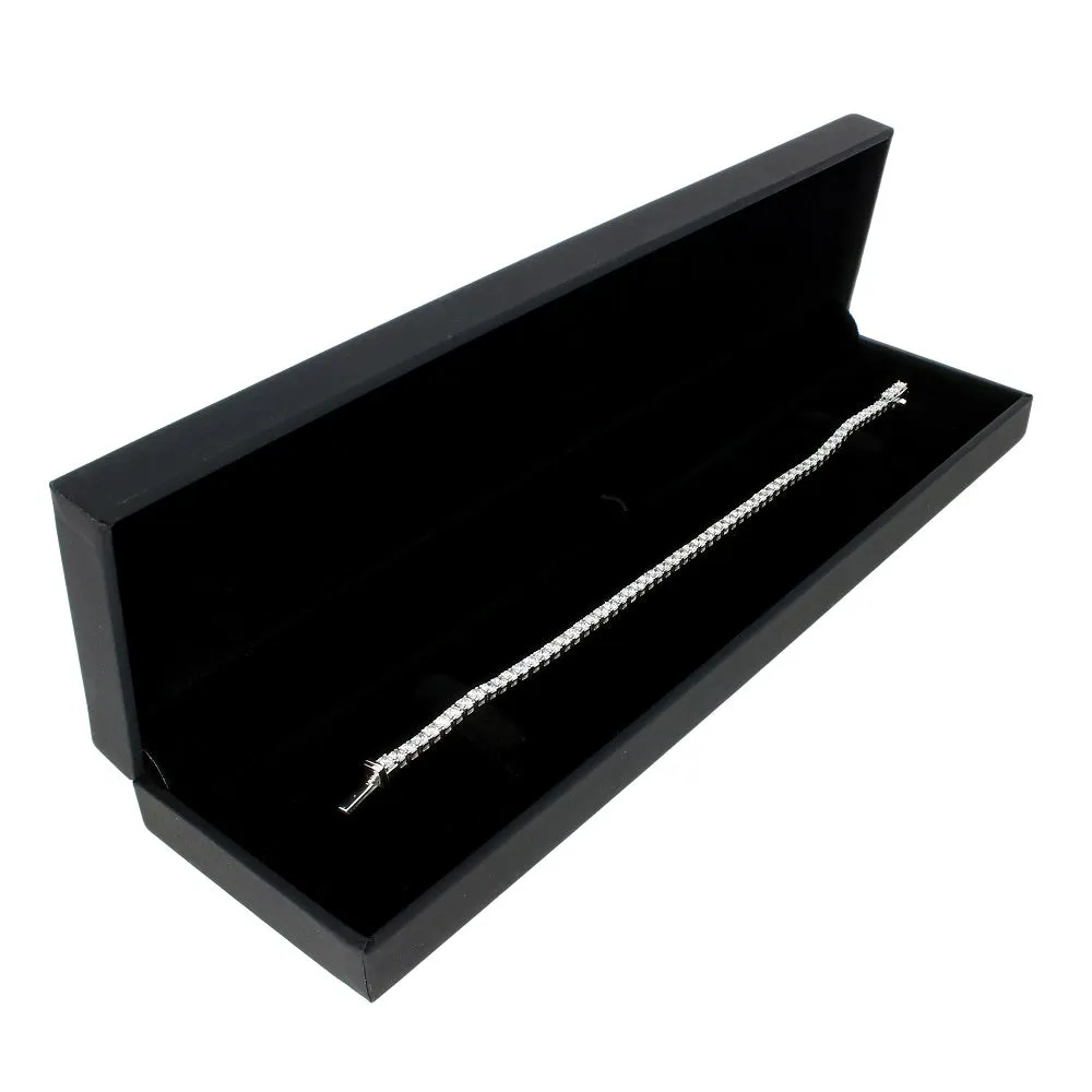 9ct White Gold 4.00cts Lab Grown Diamond Tennis Bracelet