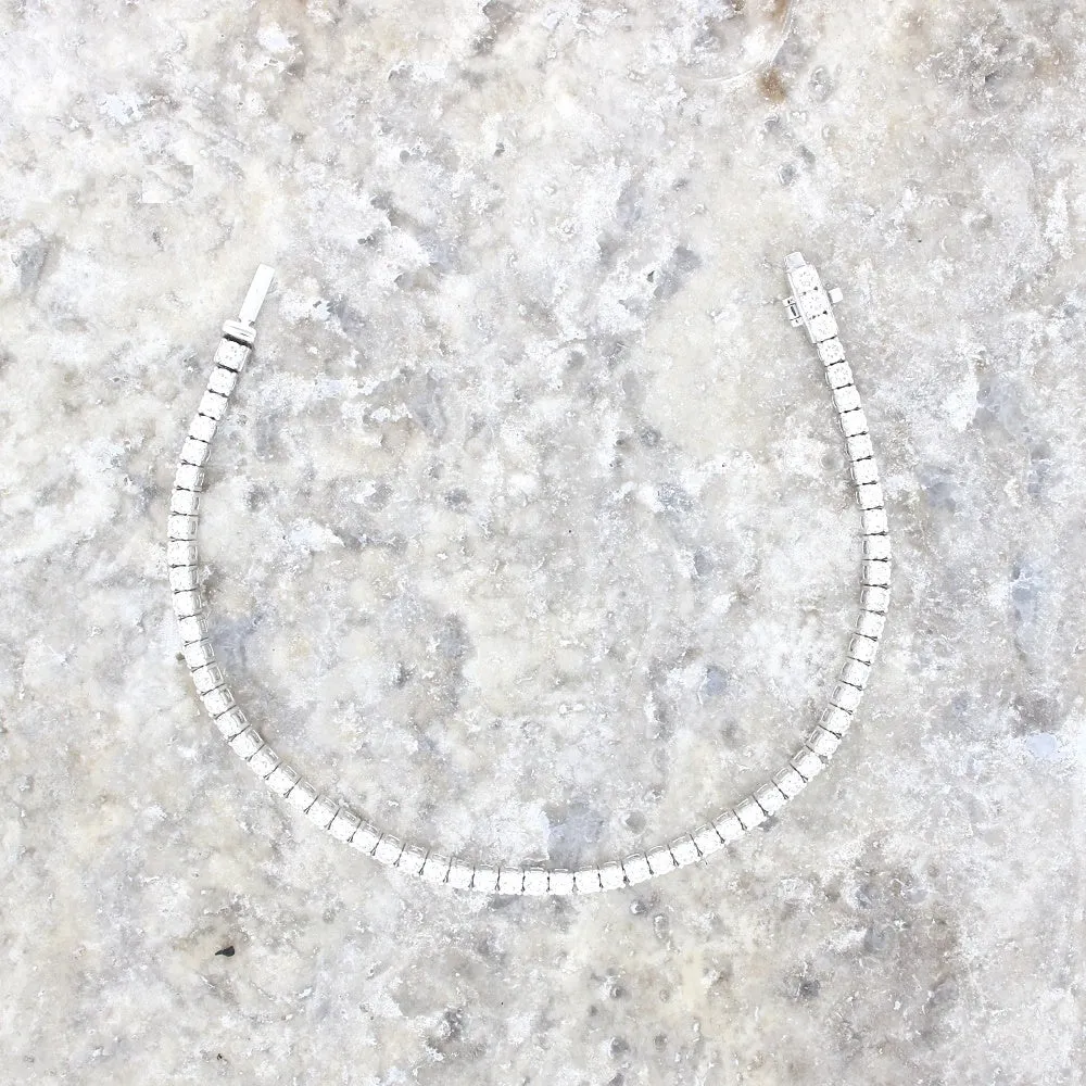 9ct White Gold 4.00cts Lab Grown Diamond Tennis Bracelet