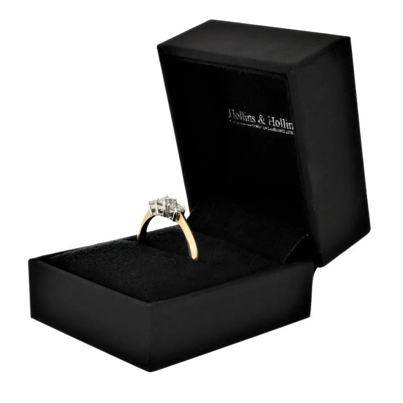 9ct Yellow Gold 0.56ct Diamond Graduated Trilogy Ring