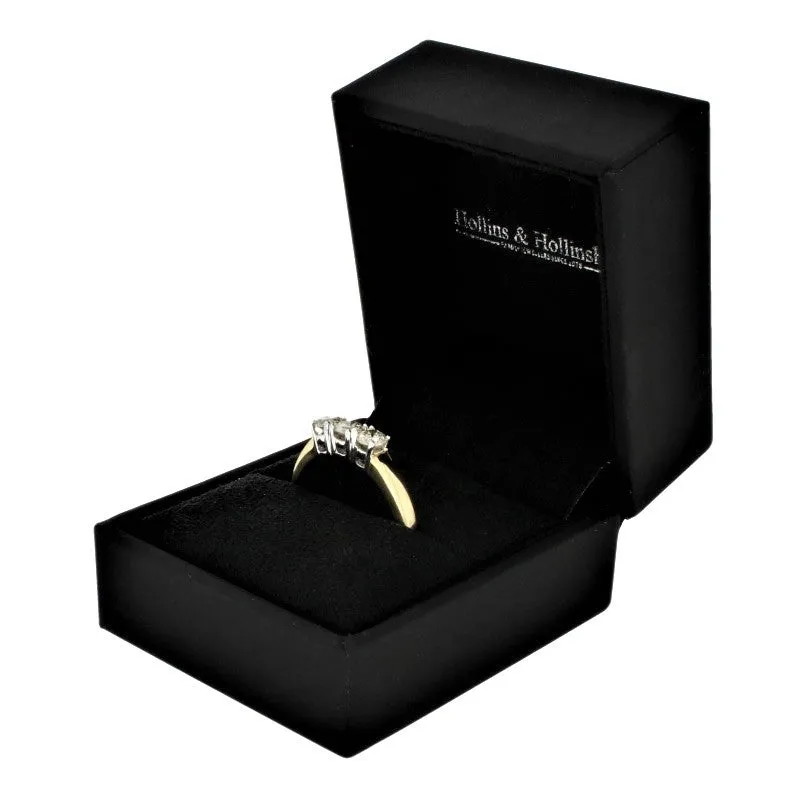 9ct Yellow Gold 0.72ct Diamond Trilogy Ring