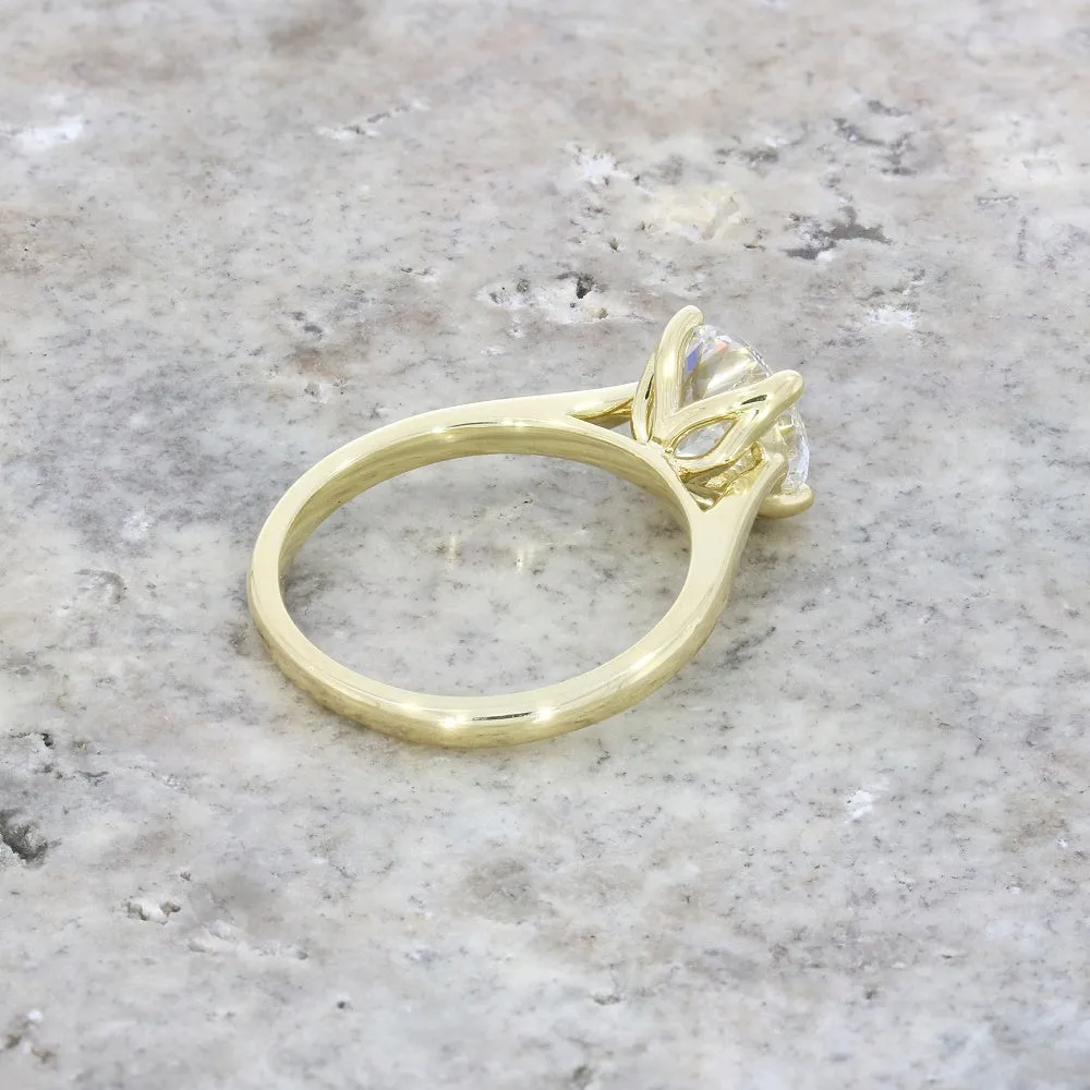 9ct Yellow Gold 1.99ct Brilliant Cut Lab Grown Diamond Solitaire Ring E SI1