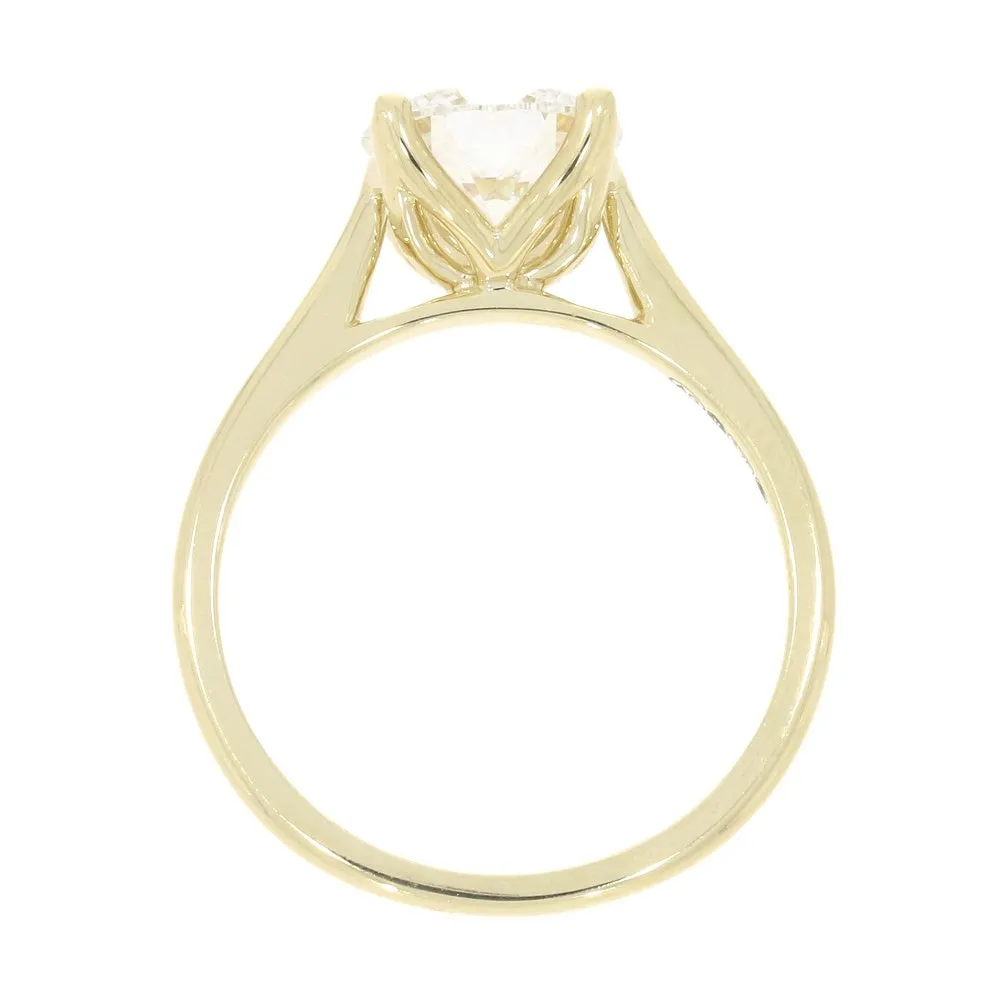 9ct Yellow Gold 1.99ct Brilliant Cut Lab Grown Diamond Solitaire Ring E SI1