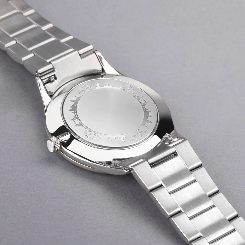 Accurist Classic Mens Watch 73002 Stainless Steel with Black Dial