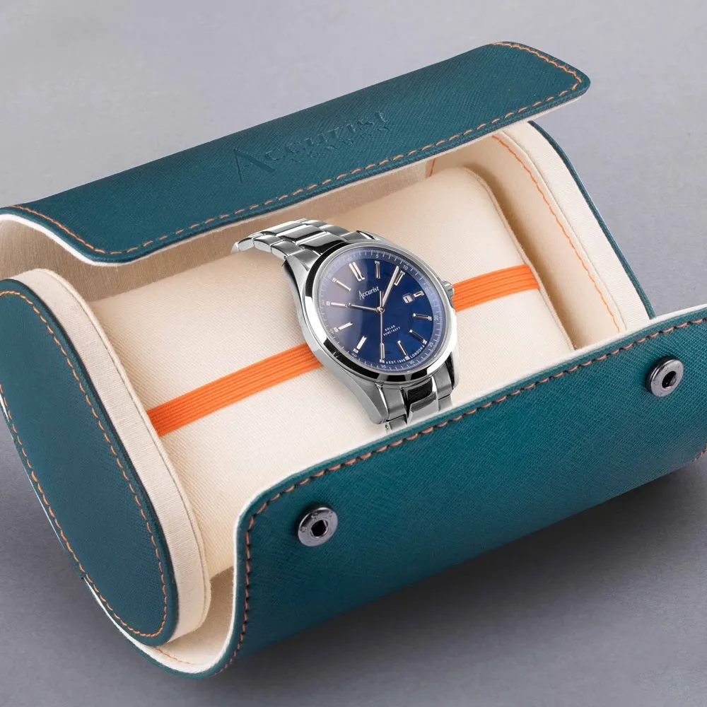 Accurist Everyday Blue Dial Solar Mens Watch 74019