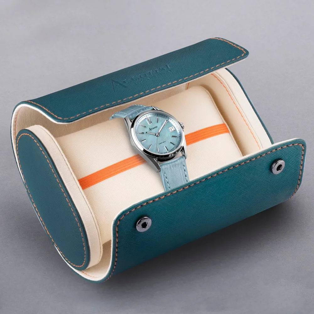 Accurist Everyday Ladies Watch Blue Leather Strap 74002X