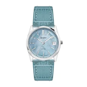 Accurist Everyday Ladies Watch Blue Leather Strap 74002X