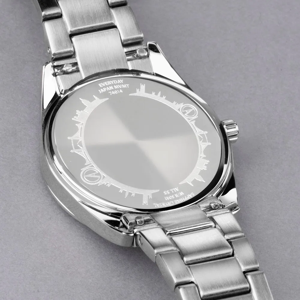 Accurist Everyday Mens Bracelet Watch Black Dial 74014