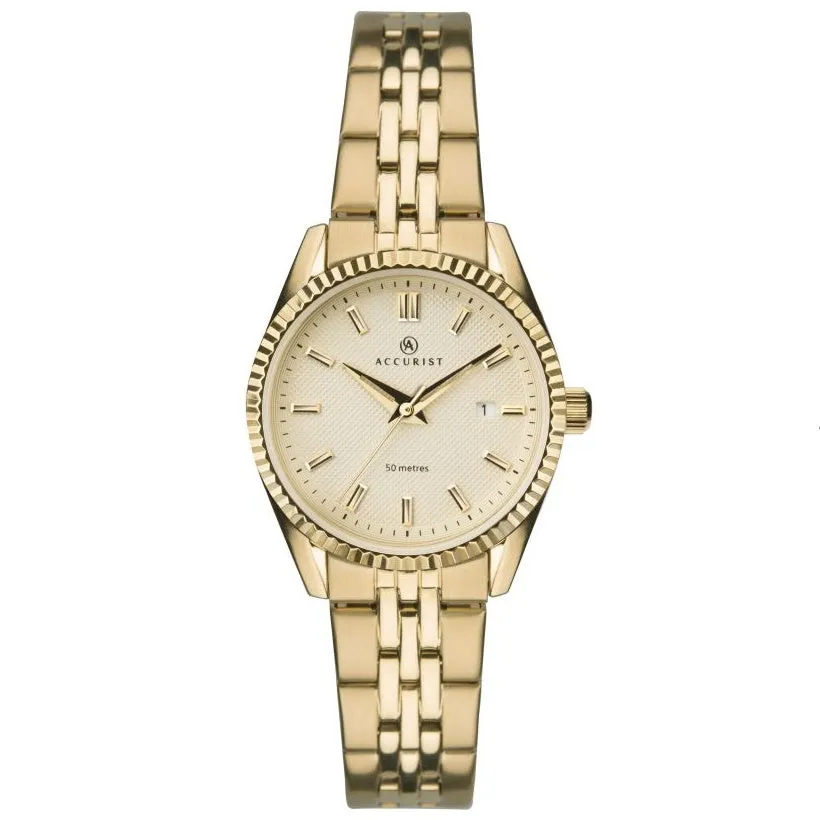 Accurist Gold Tone Bracelet Ladies Watch 8240