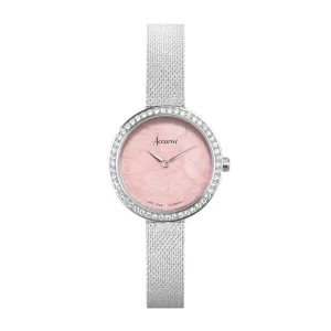 Accurist Ladies Watch 78005 With Rose Quartz Dial
