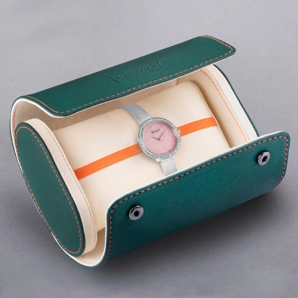 Accurist Ladies Watch 78005 With Rose Quartz Dial