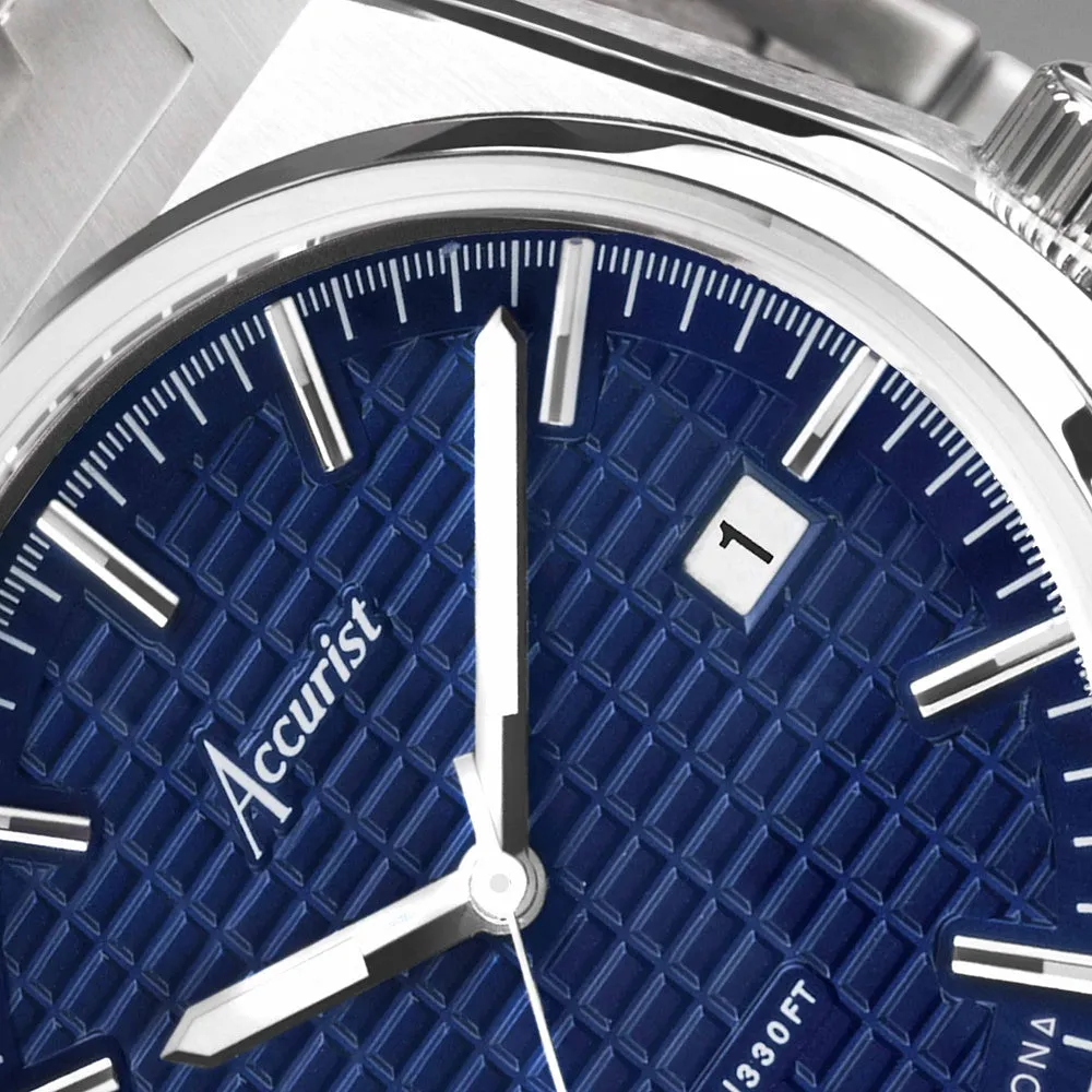 Accurist Origin Mens Bracelet Watch Blue Dial 70019