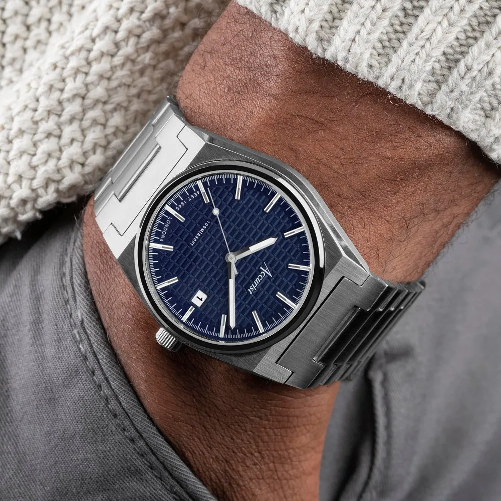 Accurist Origin Mens Bracelet Watch Blue Dial 70019