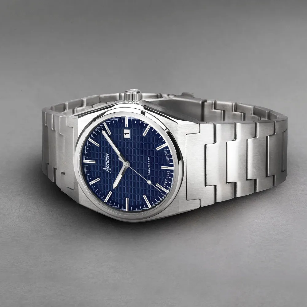 Accurist Origin Mens Bracelet Watch Blue Dial 70019