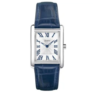 Accurist Rectangle Ladies Watch 71002 - Blue Leather Strap 26mm Case