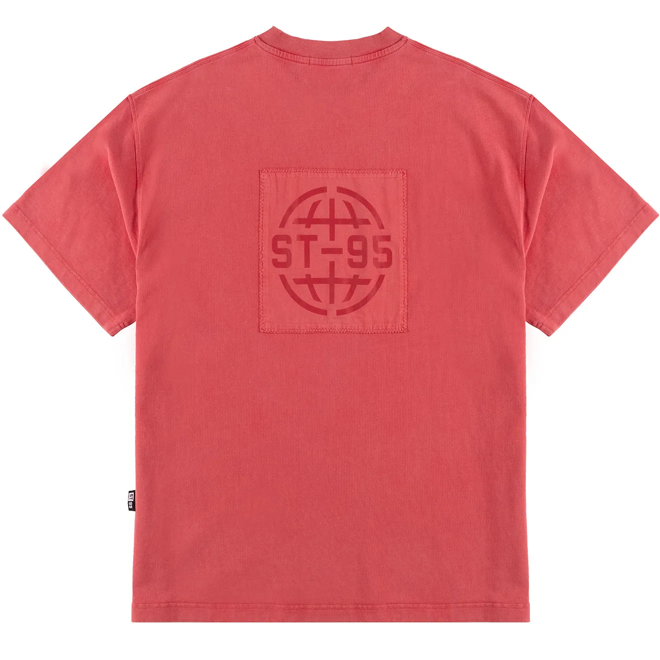 Affordable Luxury ST95 Urano Patch Oversized SS T-shirt Washed Red  Almost Sold Out!