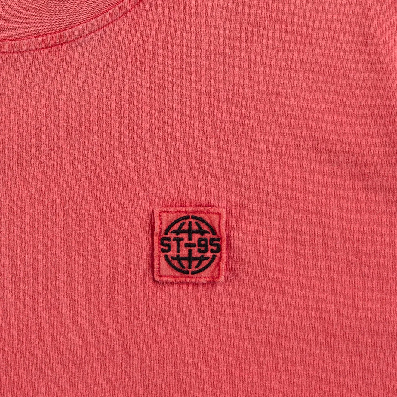 Affordable Luxury ST95 Urano Patch Oversized SS T-shirt Washed Red  Almost Sold Out!