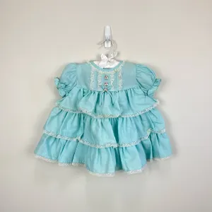 Affordable Luxury Vintage Fortrel For Children's Wear Blue Lace Party Dress 18 Months NWT  Almost Gone!