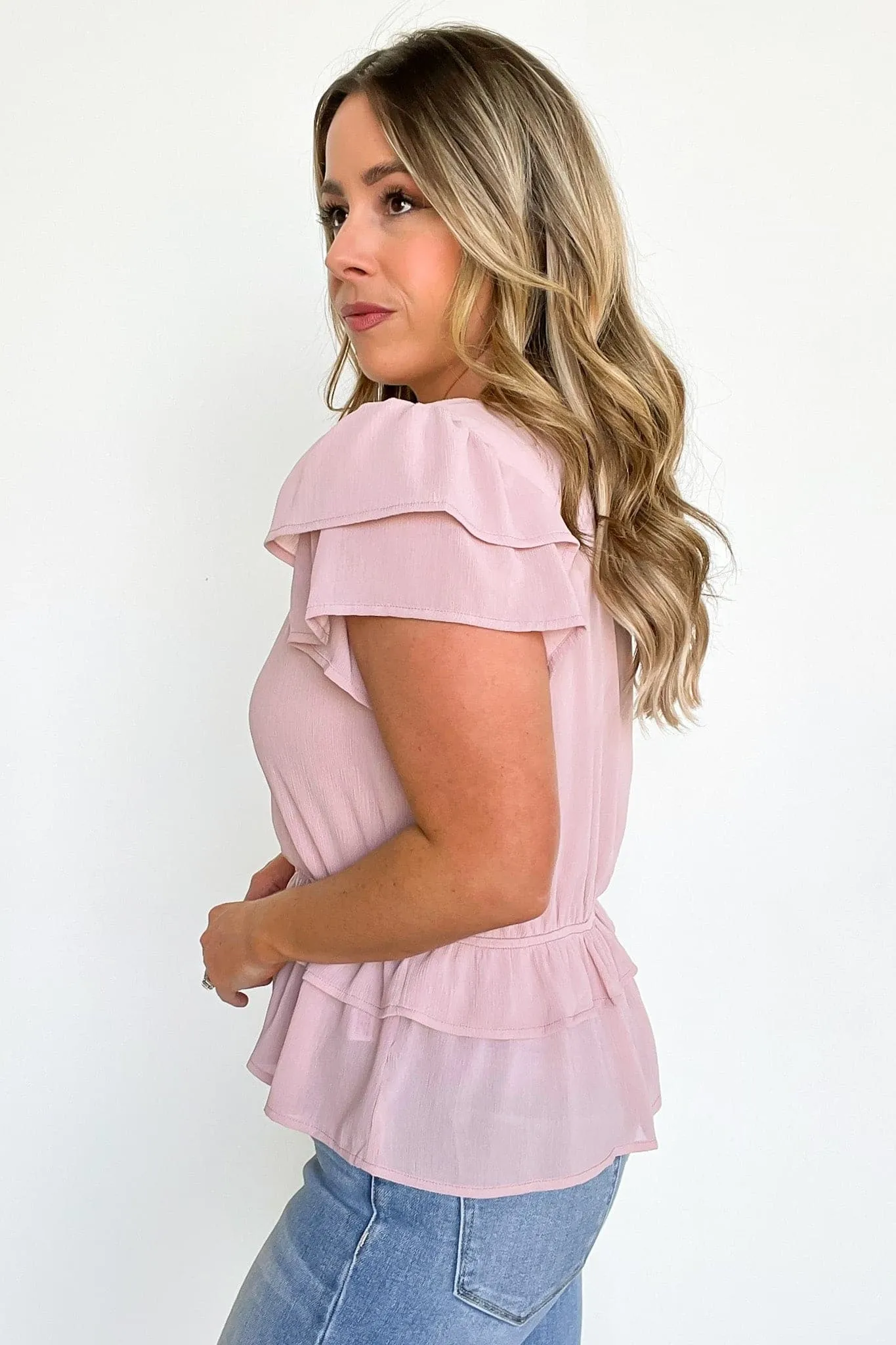 Alaynah Ruffle Surplice Top - FINAL SALE
