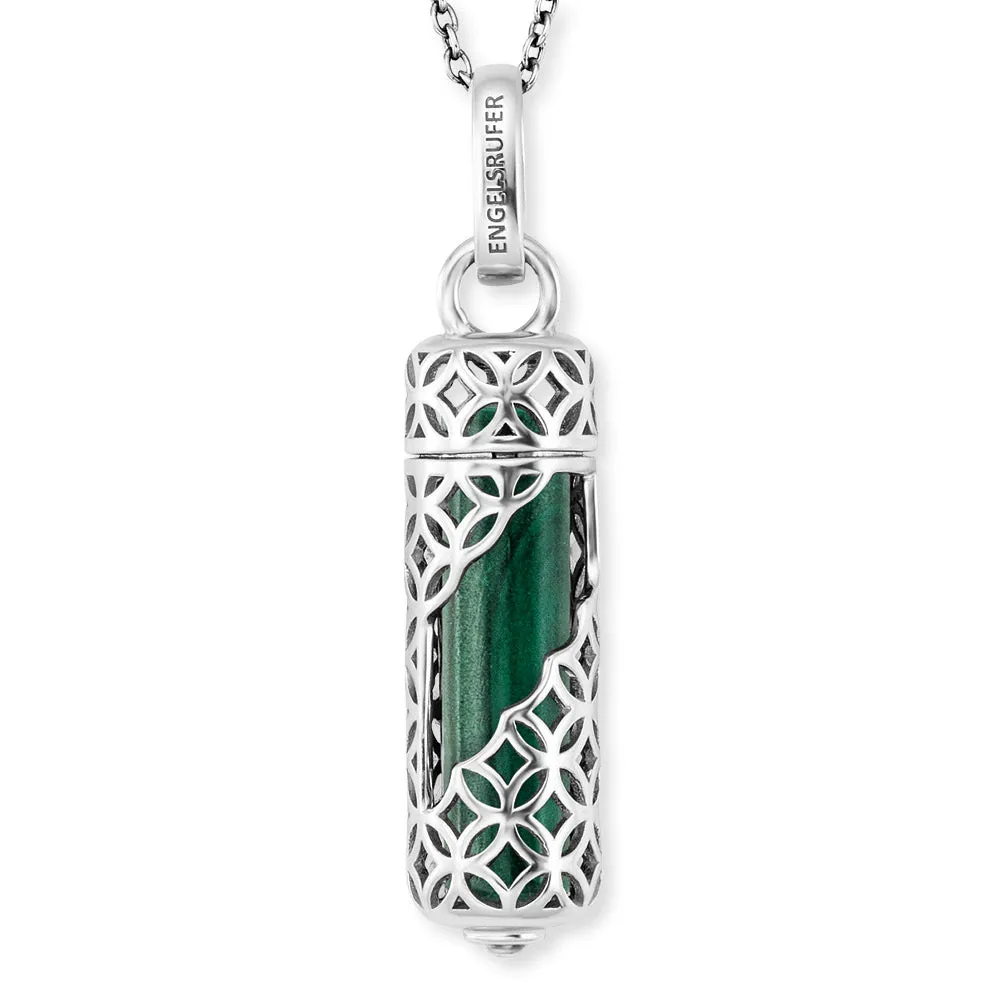 Angel Whisperer Malachite Powerful Stone Necklace ERN-HEAL-ML-M