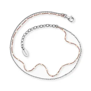 Angel Whisperer Silver Double Ankle Chain ERF-LILTWIN-BICOR