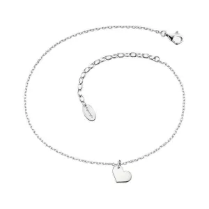 Angel Whisperer Silver Heart Ankle Chain ERF-LILHEART