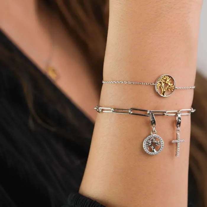 Angel Whisperer Silver Tree of Life Bracelet ERB-LILTREE-BIG