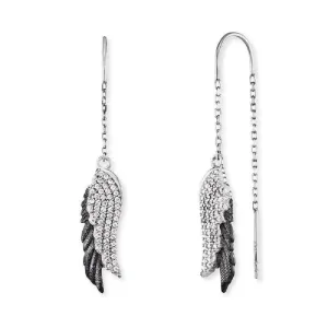 Angel Whisperer Wing Duo Drop Earrings ERE-WINGDUO-ZI-BIB