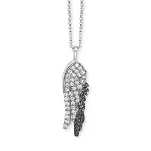 Angel Whisperer Wing Duo Necklace ERN-WINGDUO-ZI-BIB