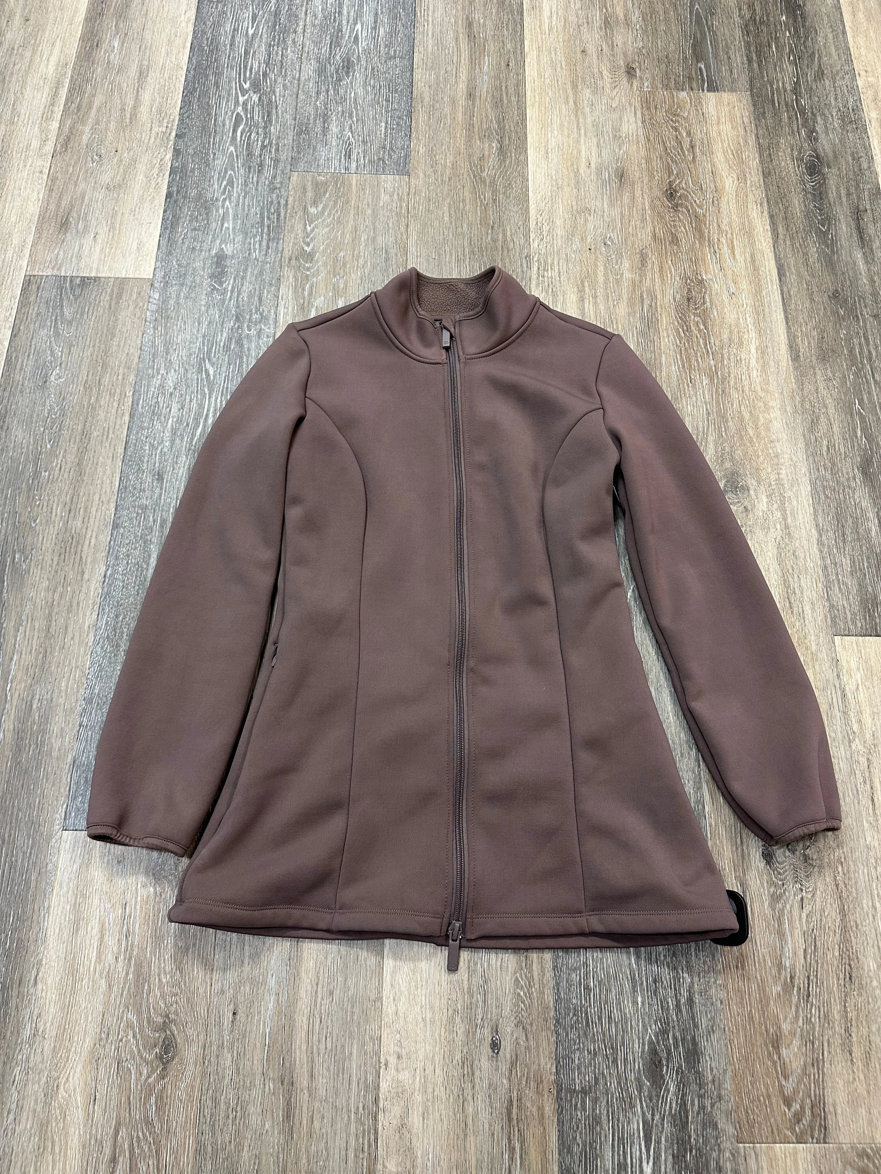 Athletic Jacket By 7 Diamonds In Brown, Size: S