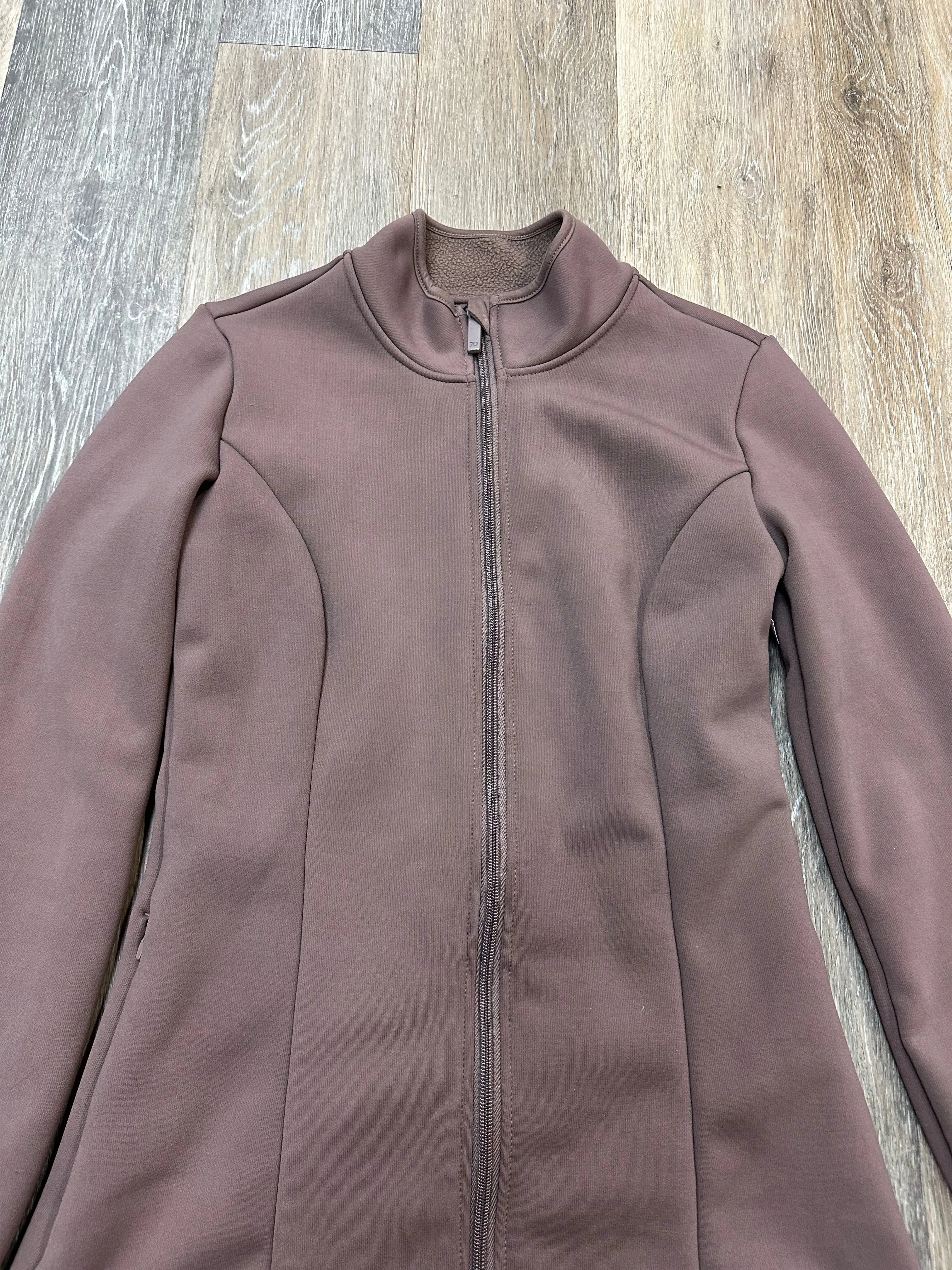 Athletic Jacket By 7 Diamonds In Brown, Size: S