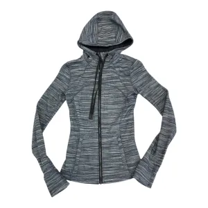 Athletic Jacket By Lululemon In Grey, Size:2