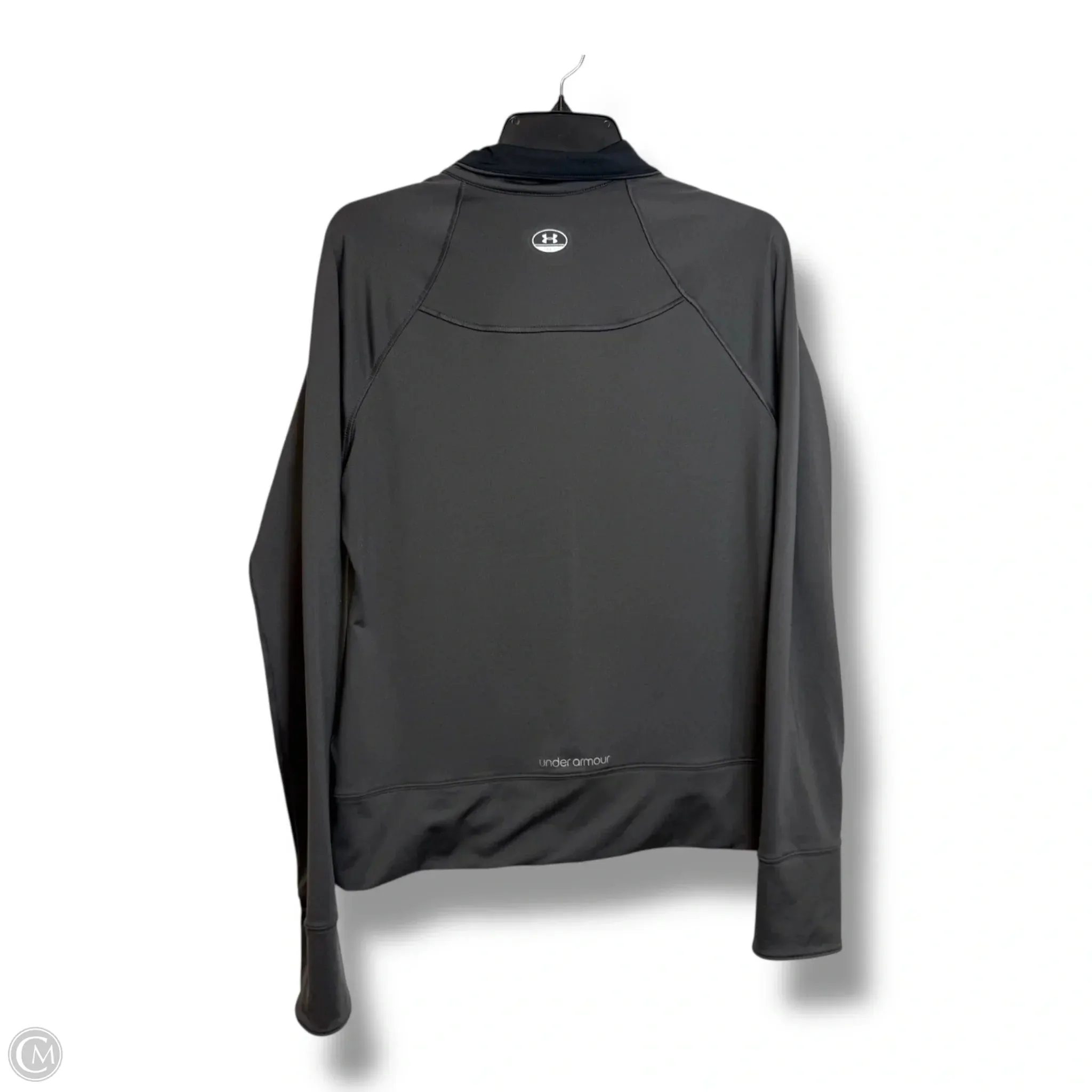 Athletic Jacket By Under Armour In Grey, Size: M