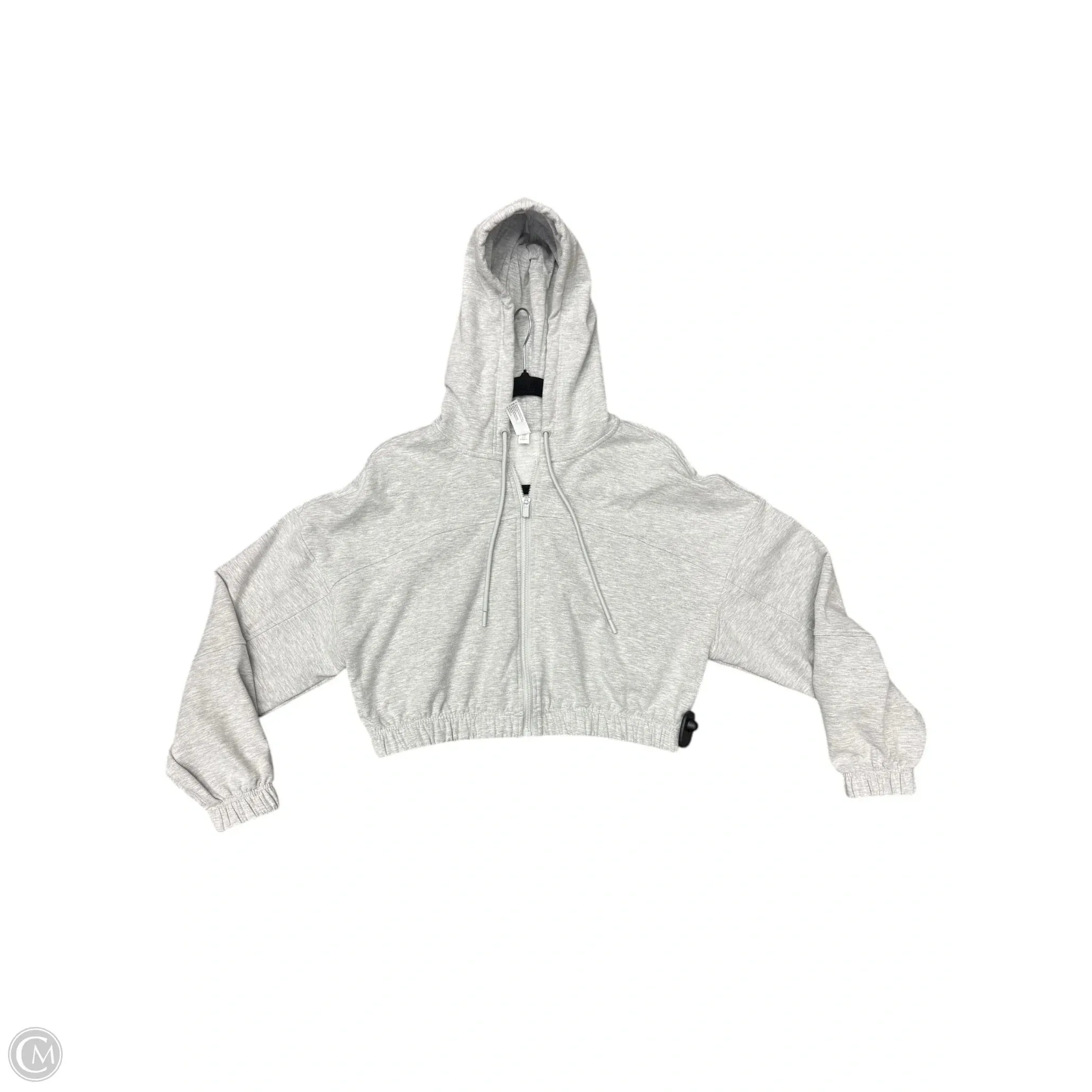 Athletic Sweatshirt Hoodie By 90 Degrees By Reflex In Grey, Size: S