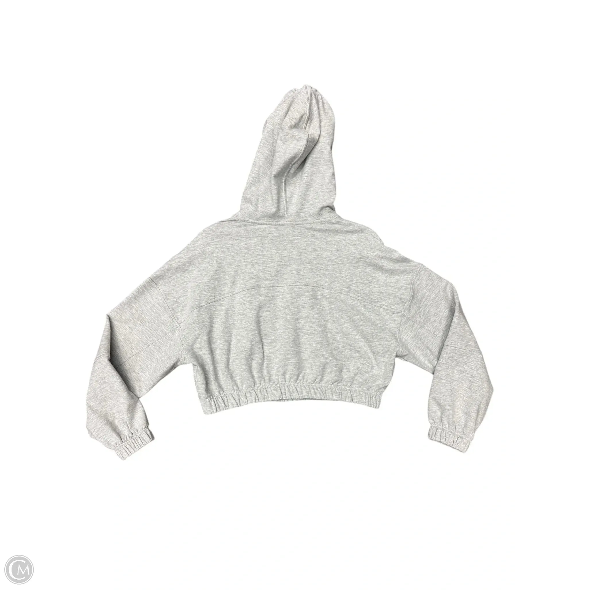 Athletic Sweatshirt Hoodie By 90 Degrees By Reflex In Grey, Size: S