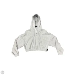 Athletic Sweatshirt Hoodie By 90 Degrees By Reflex In Grey, Size: S