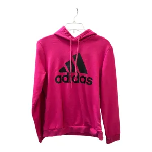 Athletic Sweatshirt Hoodie By Adidas In Pink, Size:M