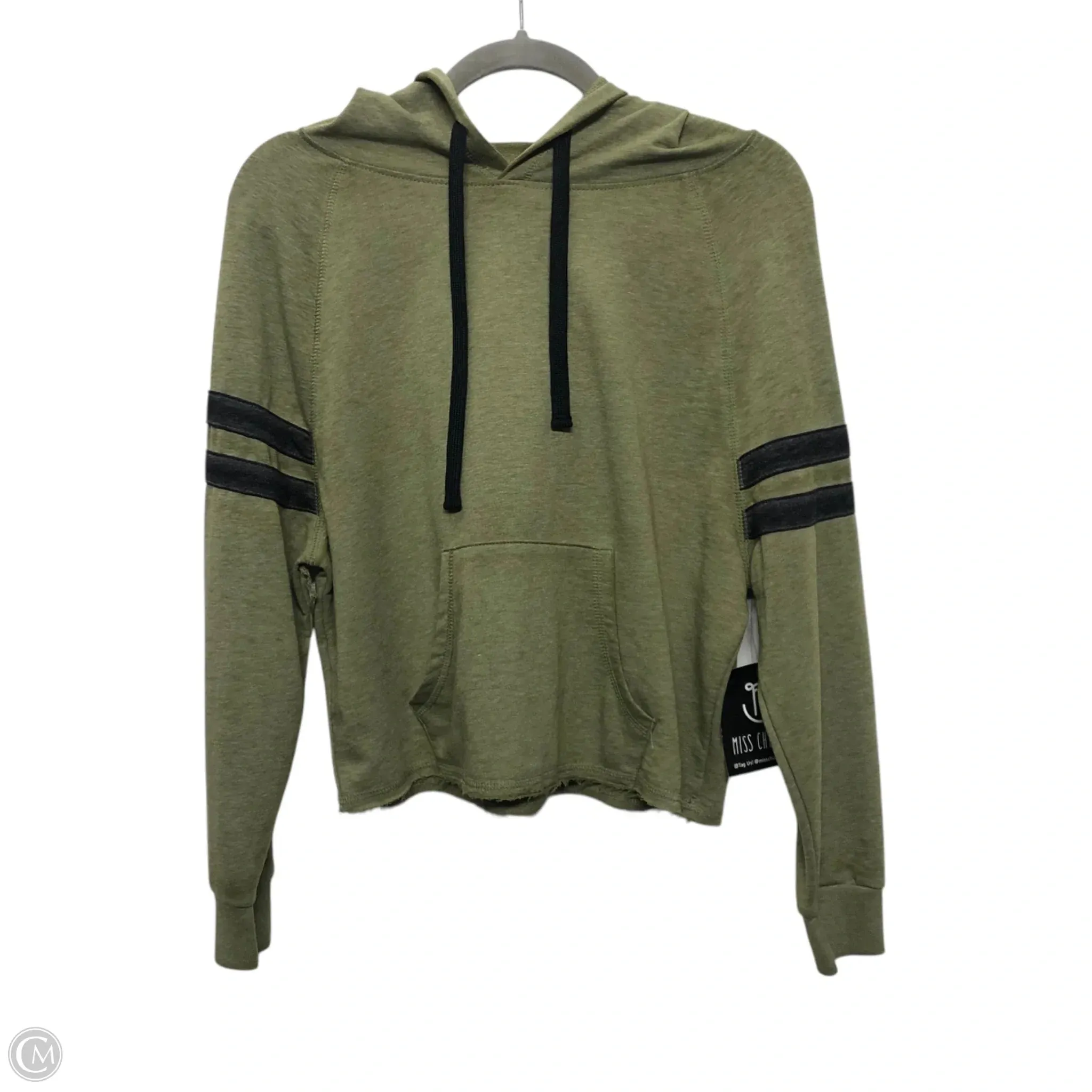 Athletic Sweatshirt Hoodie By Miss Chievous In Green, Size: S