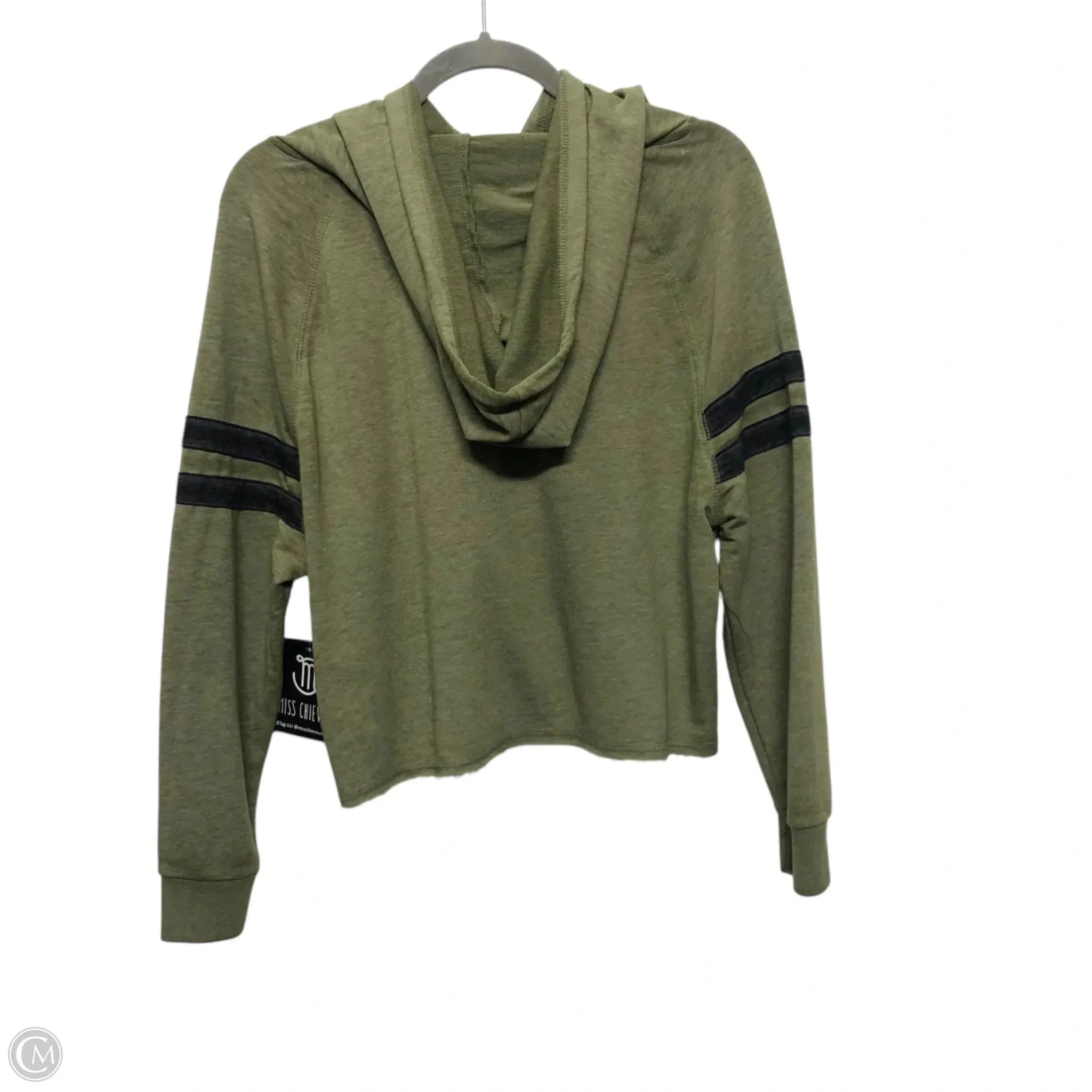 Athletic Sweatshirt Hoodie By Miss Chievous In Green, Size: S