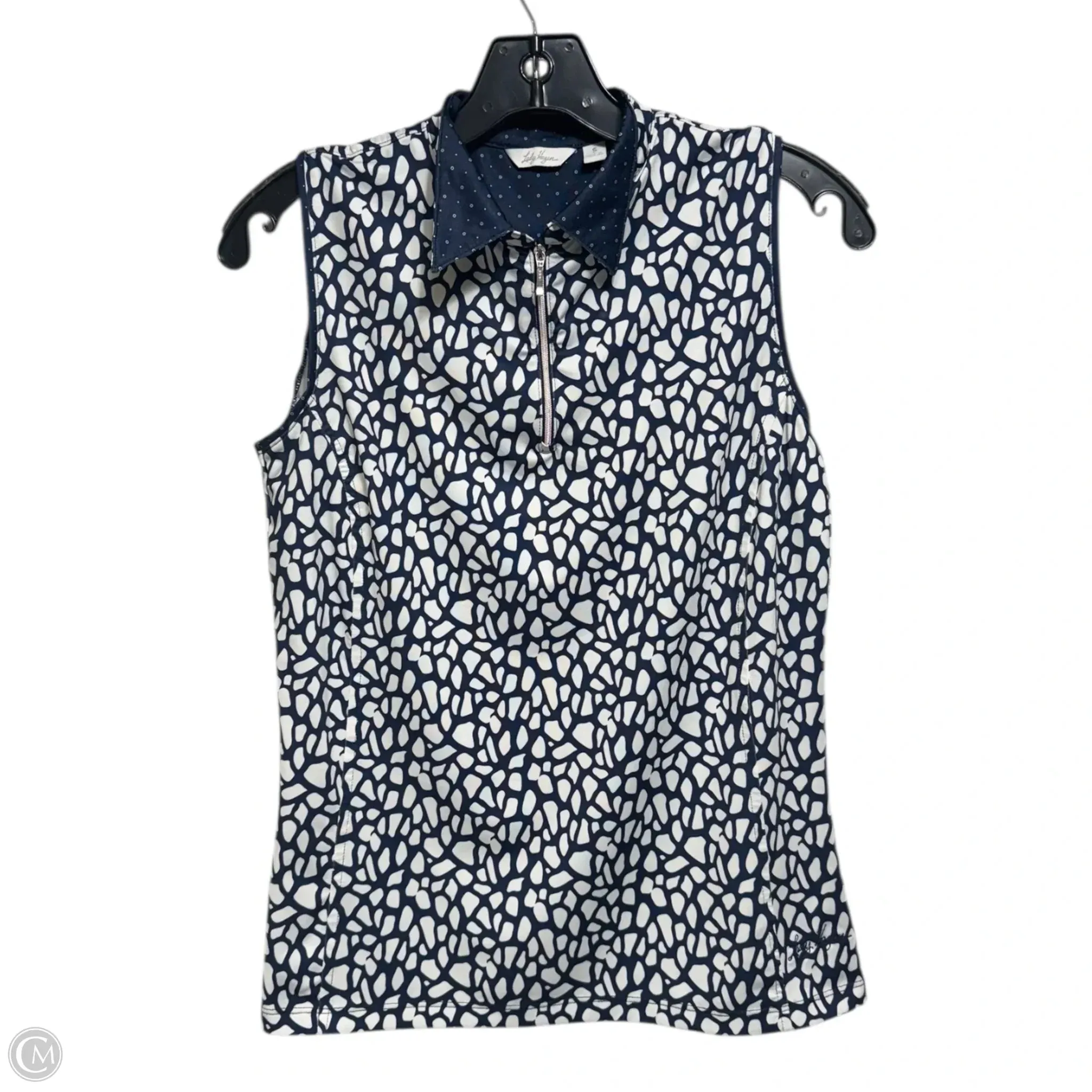 Athletic Tank Top By Lady Hagen In Blue & White, Size: S