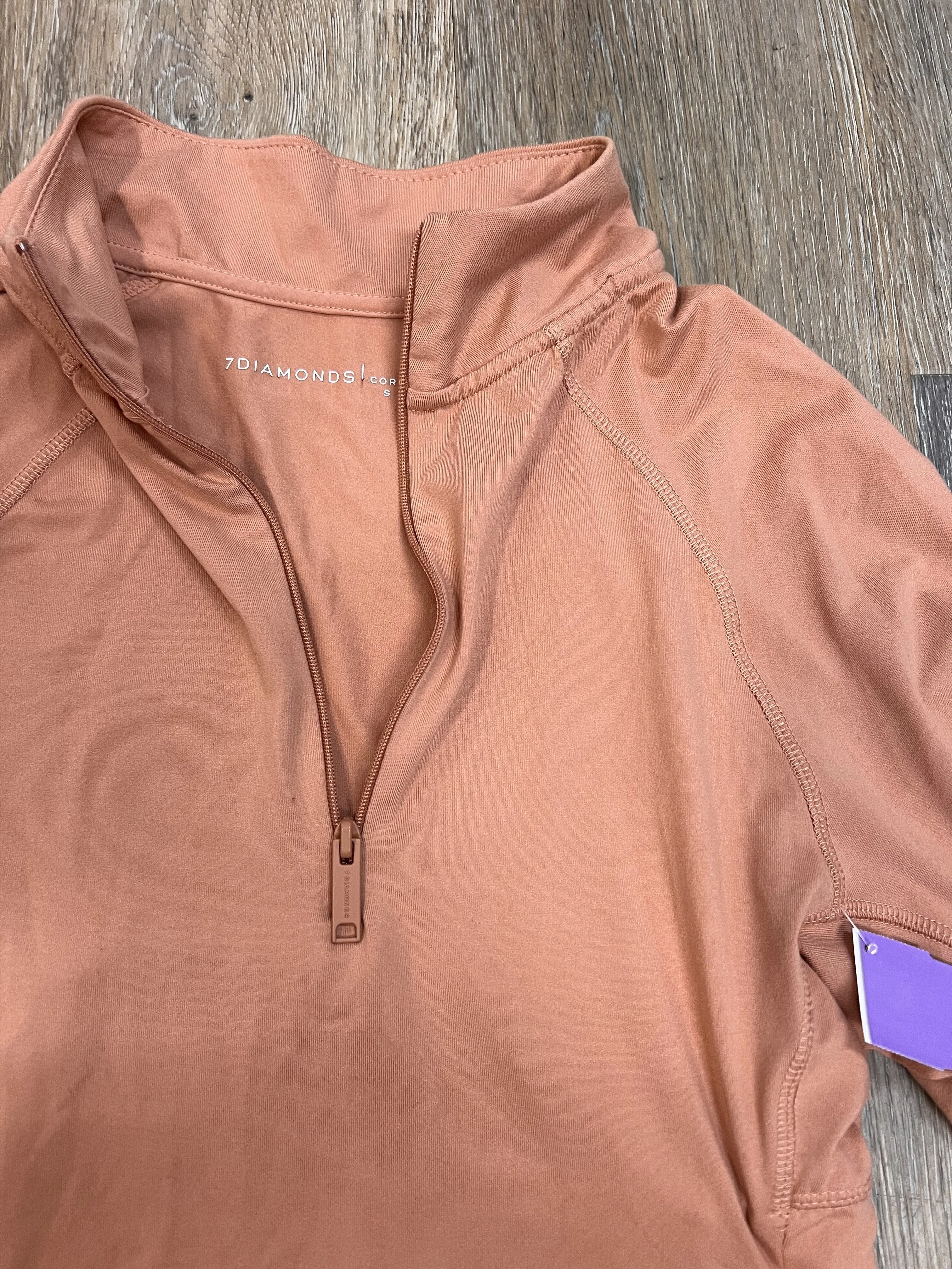 Athletic Top Long Sleeve Collar By 7 Diamonds Size: S