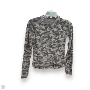 Athletic Top Long Sleeve Crewneck By Lululemon In Camouflage Print, Size: 6