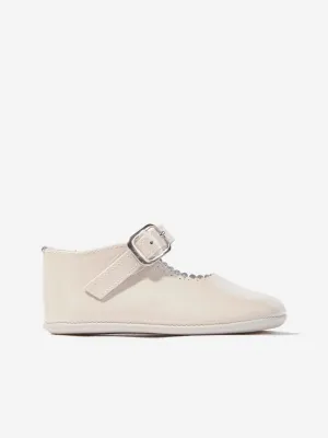 Baby Girls Leather Mary Jane Shoes in Ivory