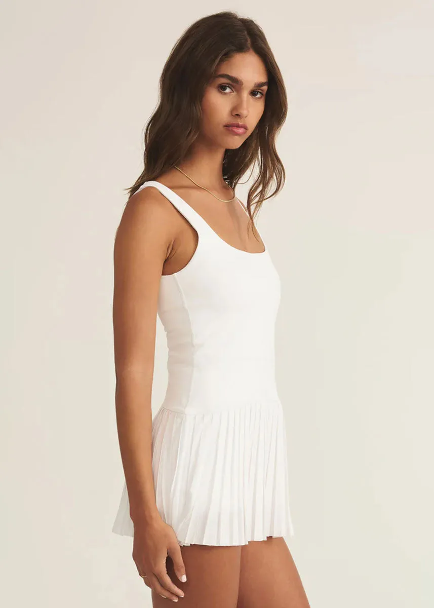 Bestseller In Your Court Dress - White  Limited Stock!