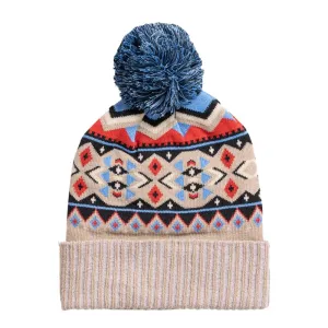 Bestseller United by Blue Fairisle Pom Beanie Tan  Ends Soon!