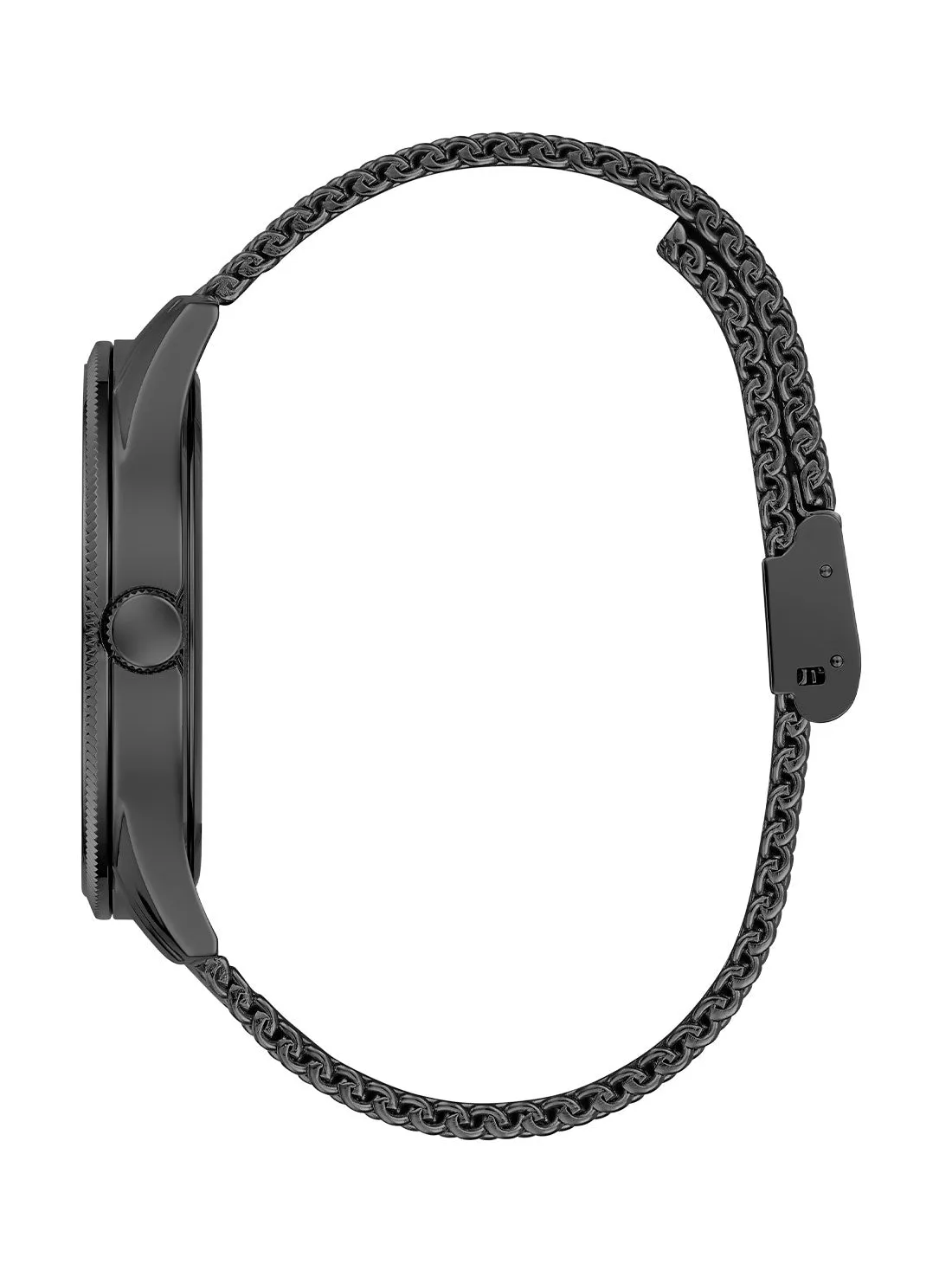 Black Reputation Logo Mesh Watch Guess