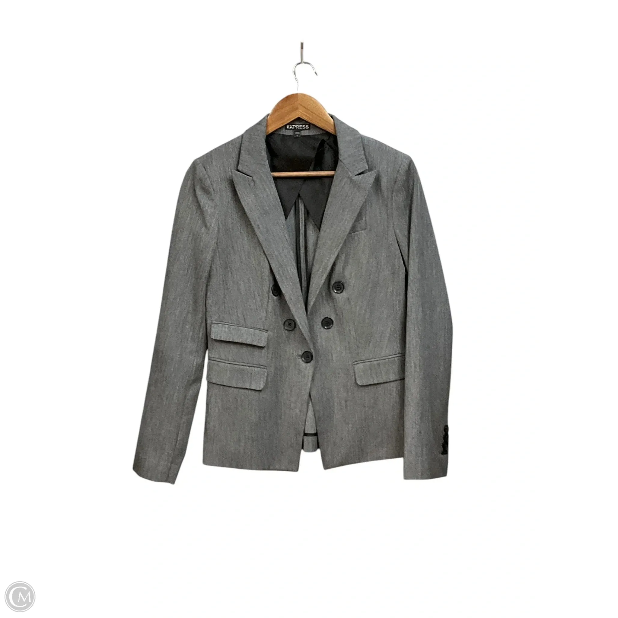Blazer By Express In Grey, Size: M